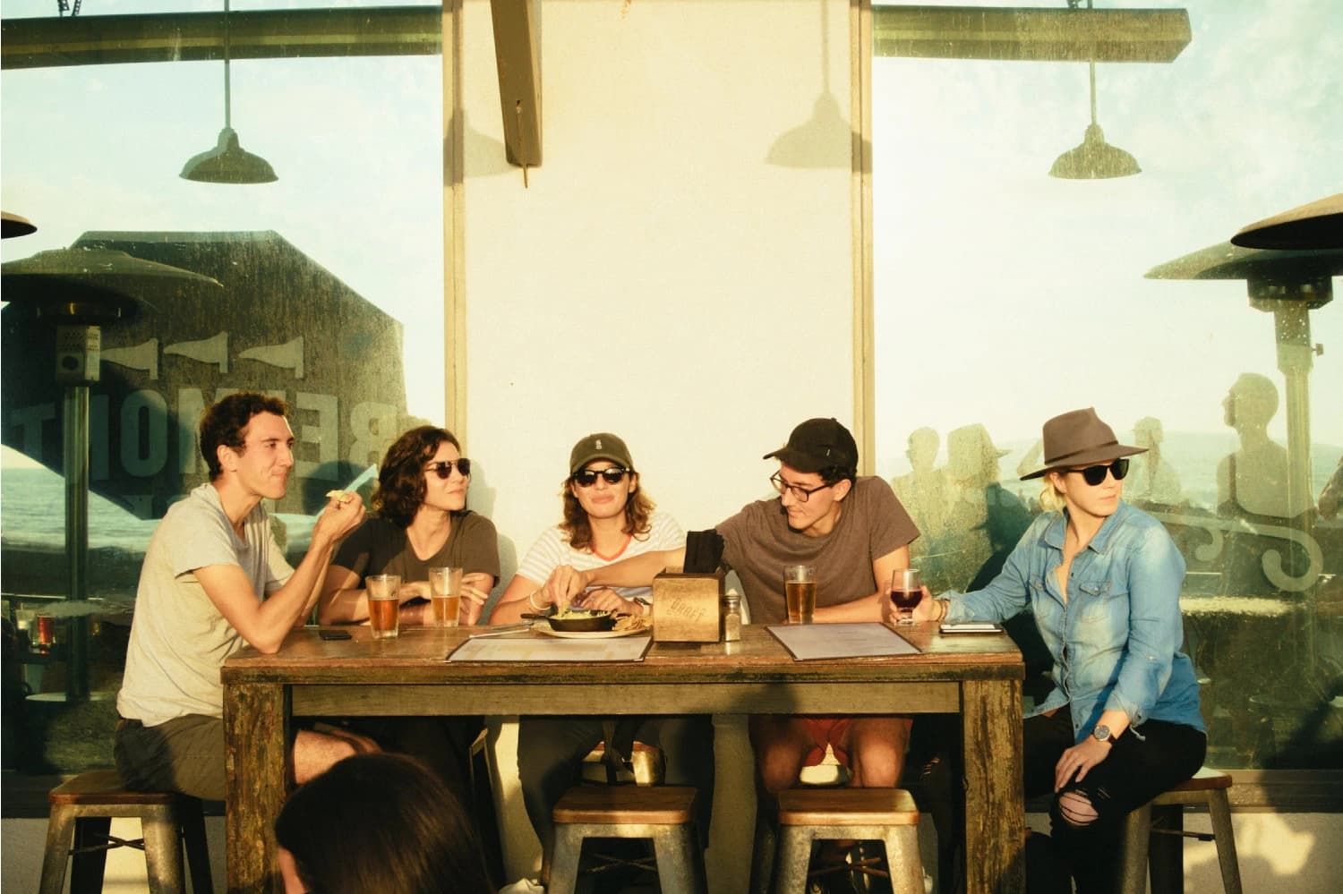 Image of a group of friends at a table